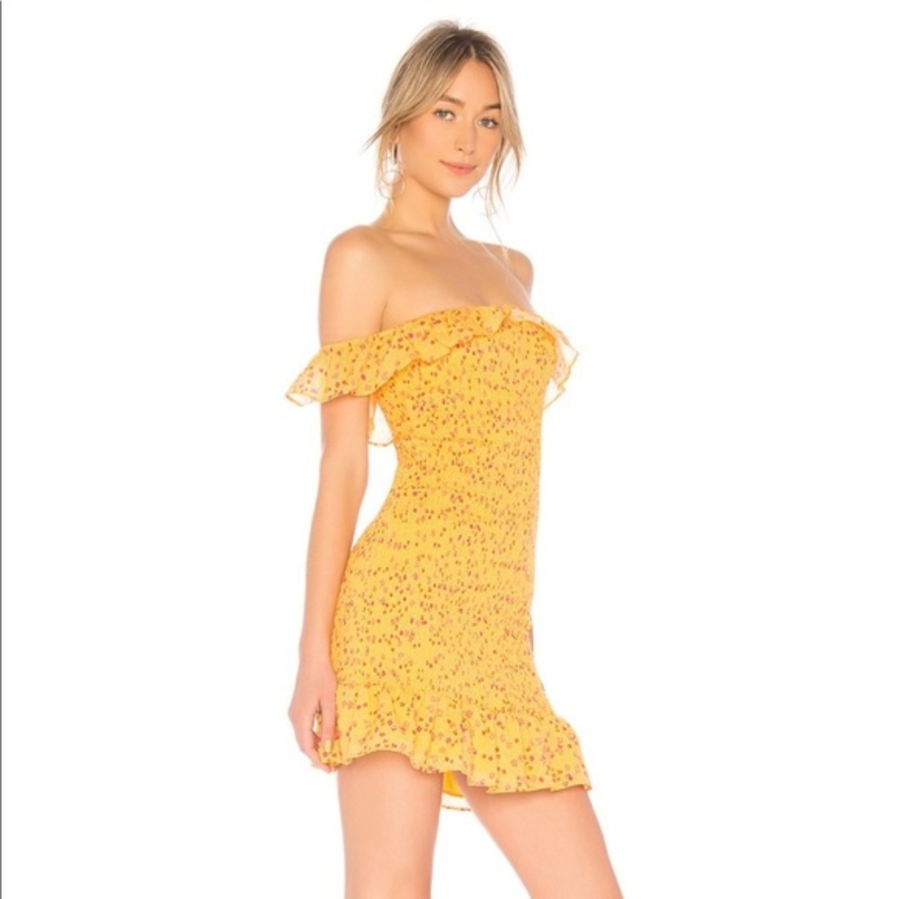 CENDALL DRESS IN GOLDENROD DITSY